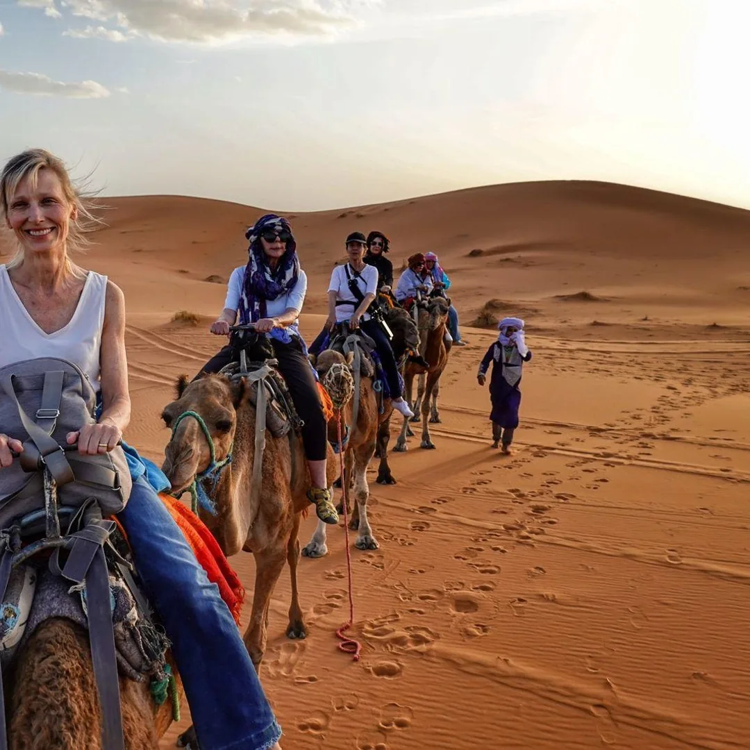 Camel Ride at Sunset or Sunrise in Merzouga